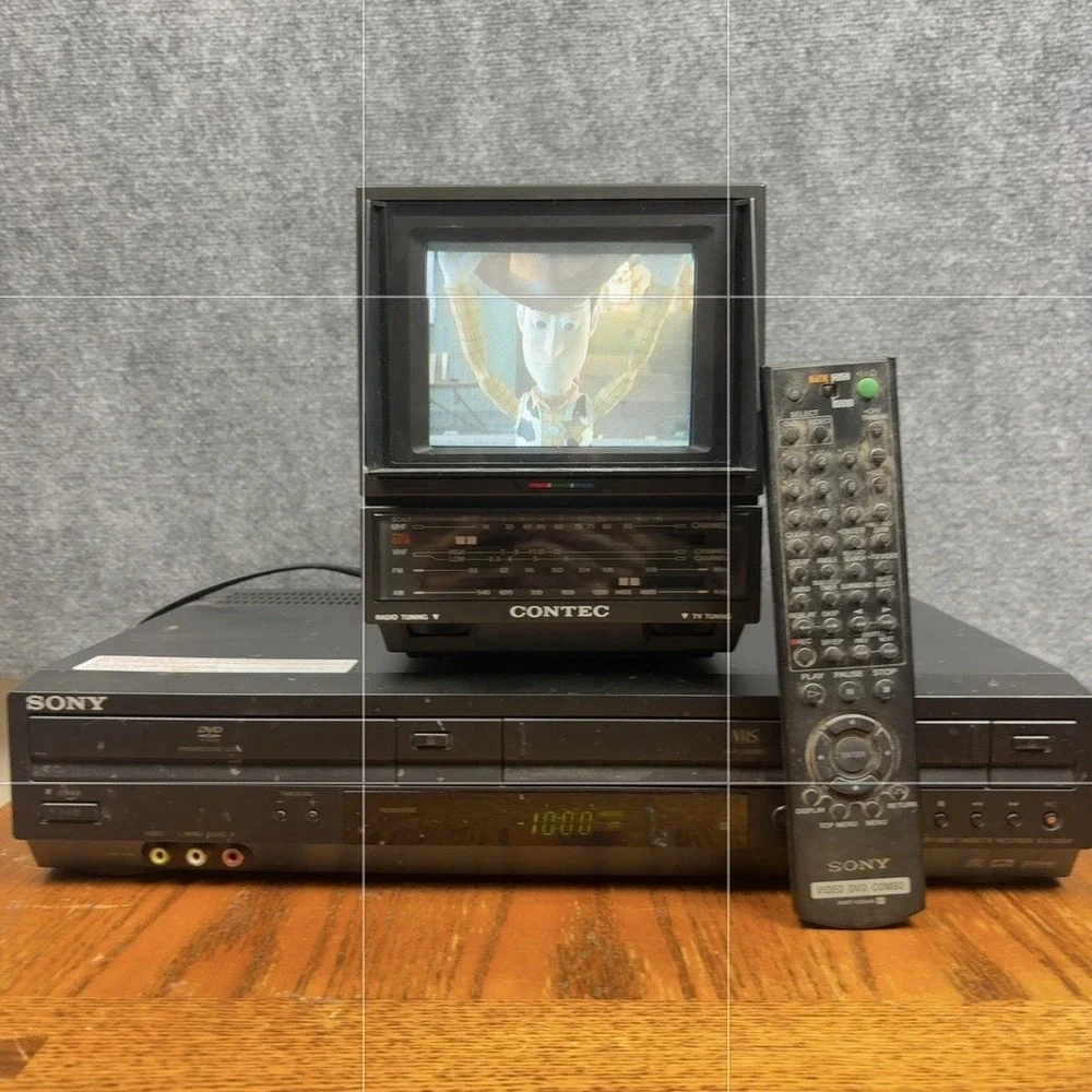 SONY VHS SLV-D380P DVD VCR Combo Player Recorder VHS With Remote & Cables TESTED